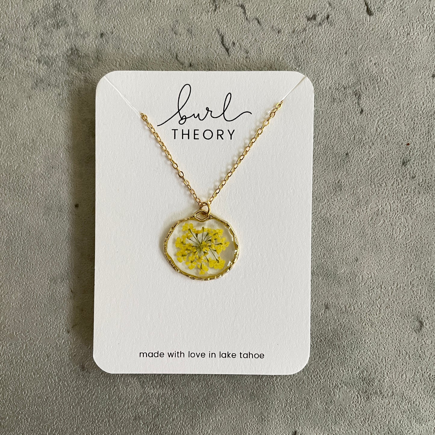 Pressed Flower Necklace