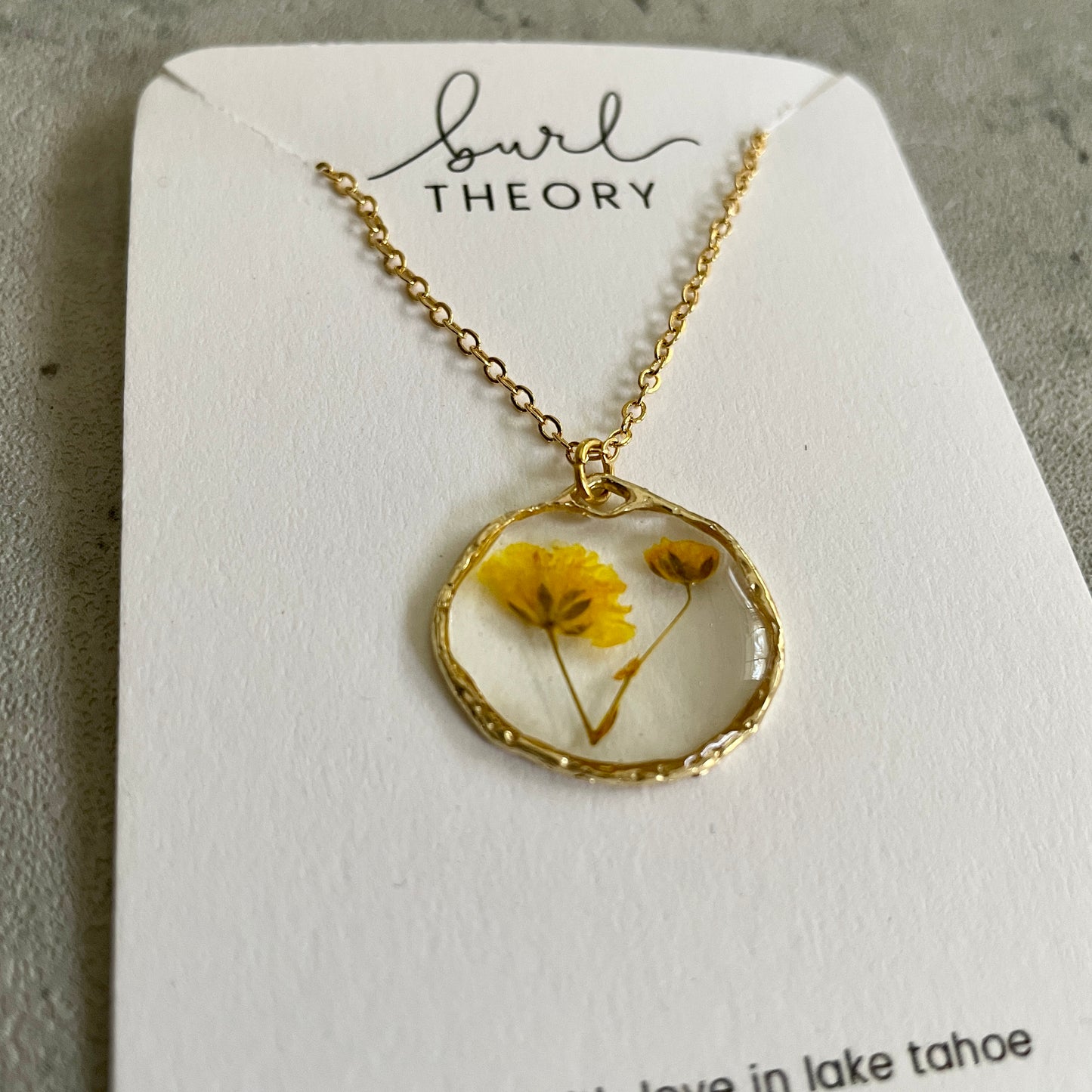 Pressed Flower Necklace