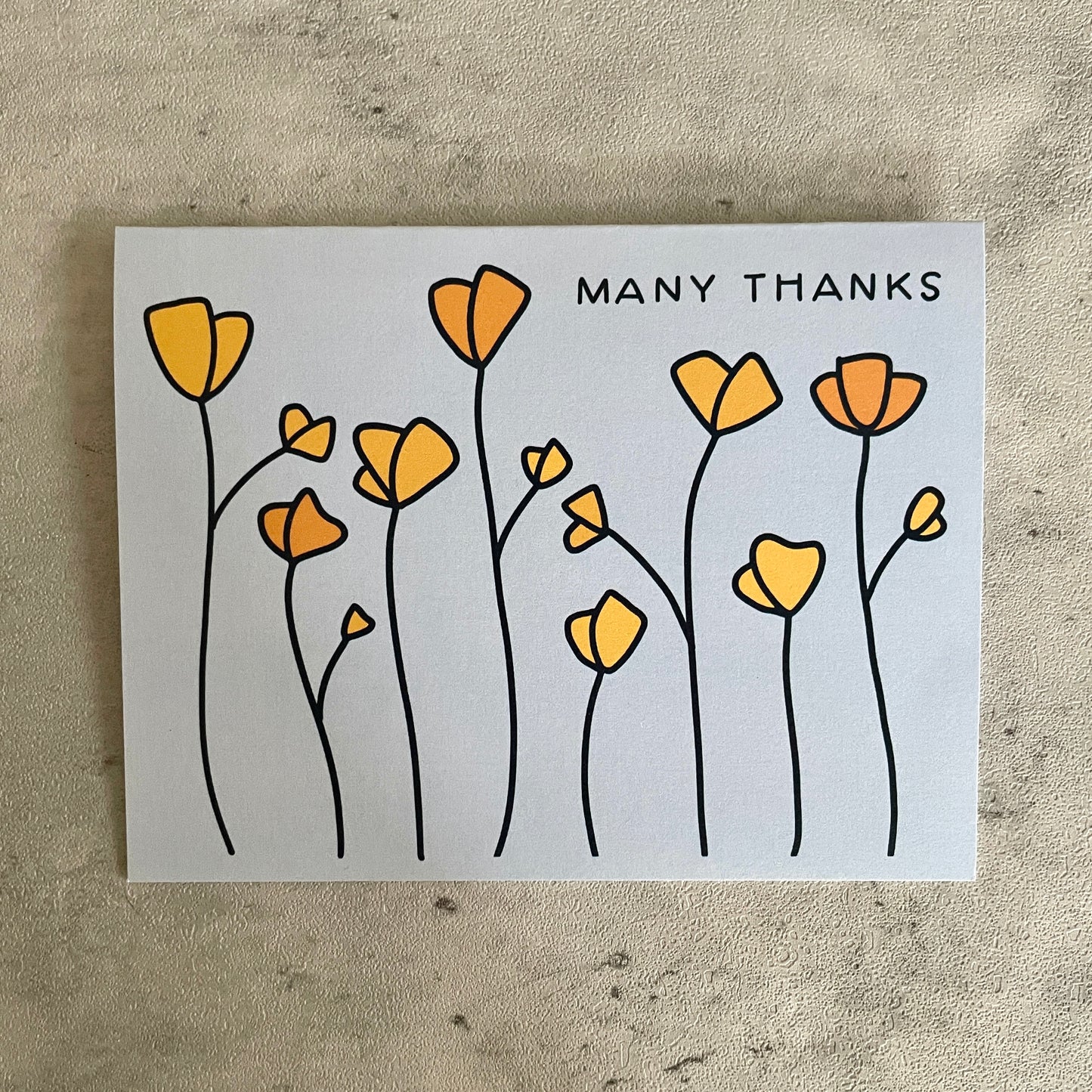 Card | Thank You Poppies