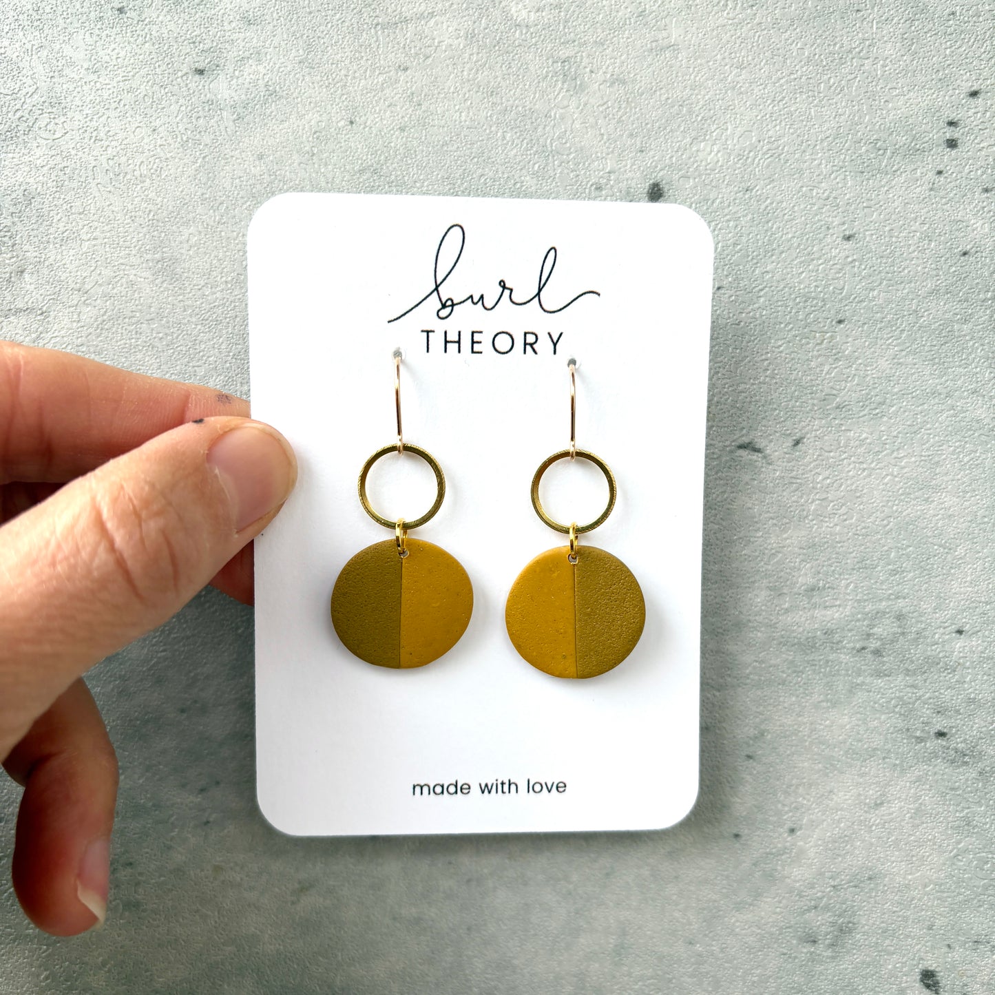 Earrings | Mustard Two-Tone