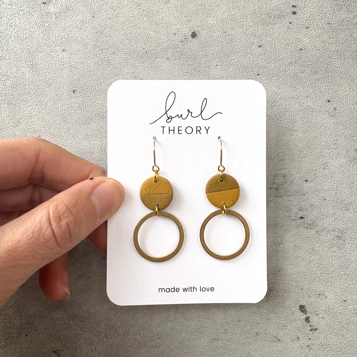 Earrings | Mustard Two-Tone