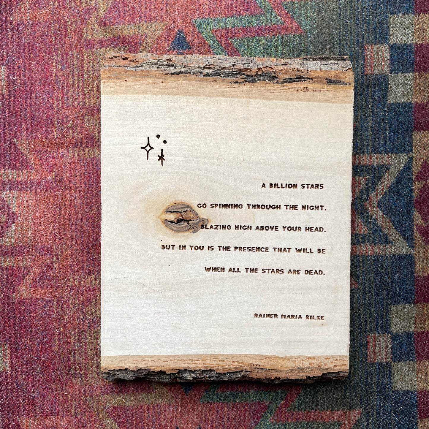 Poem Plank | A Billion Stars