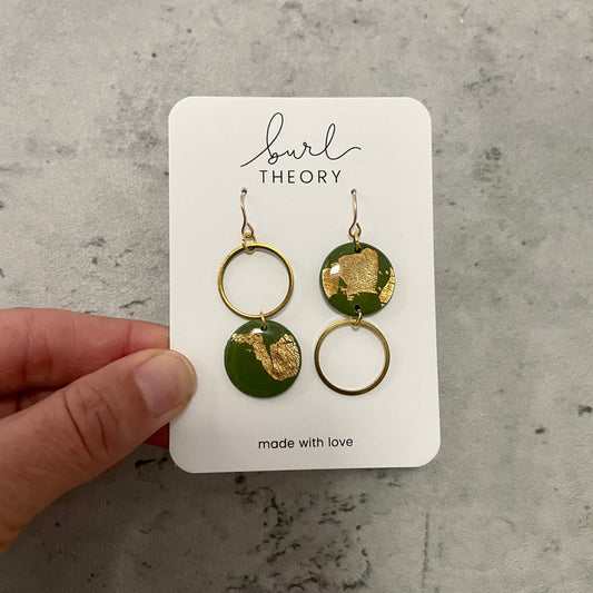 Earrings | Olive + Gold