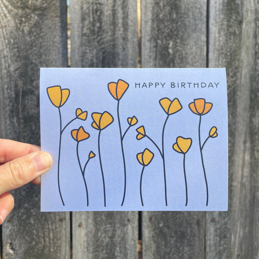 Card | Birthday Poppies
