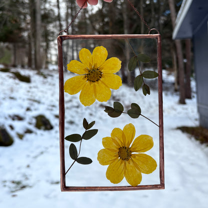 Pressed Flower Frame | Leafy Cosmos