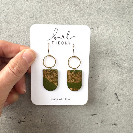 Earrings | Olive + Gold