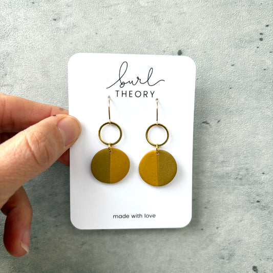 Earrings | Mustard Two-Tone