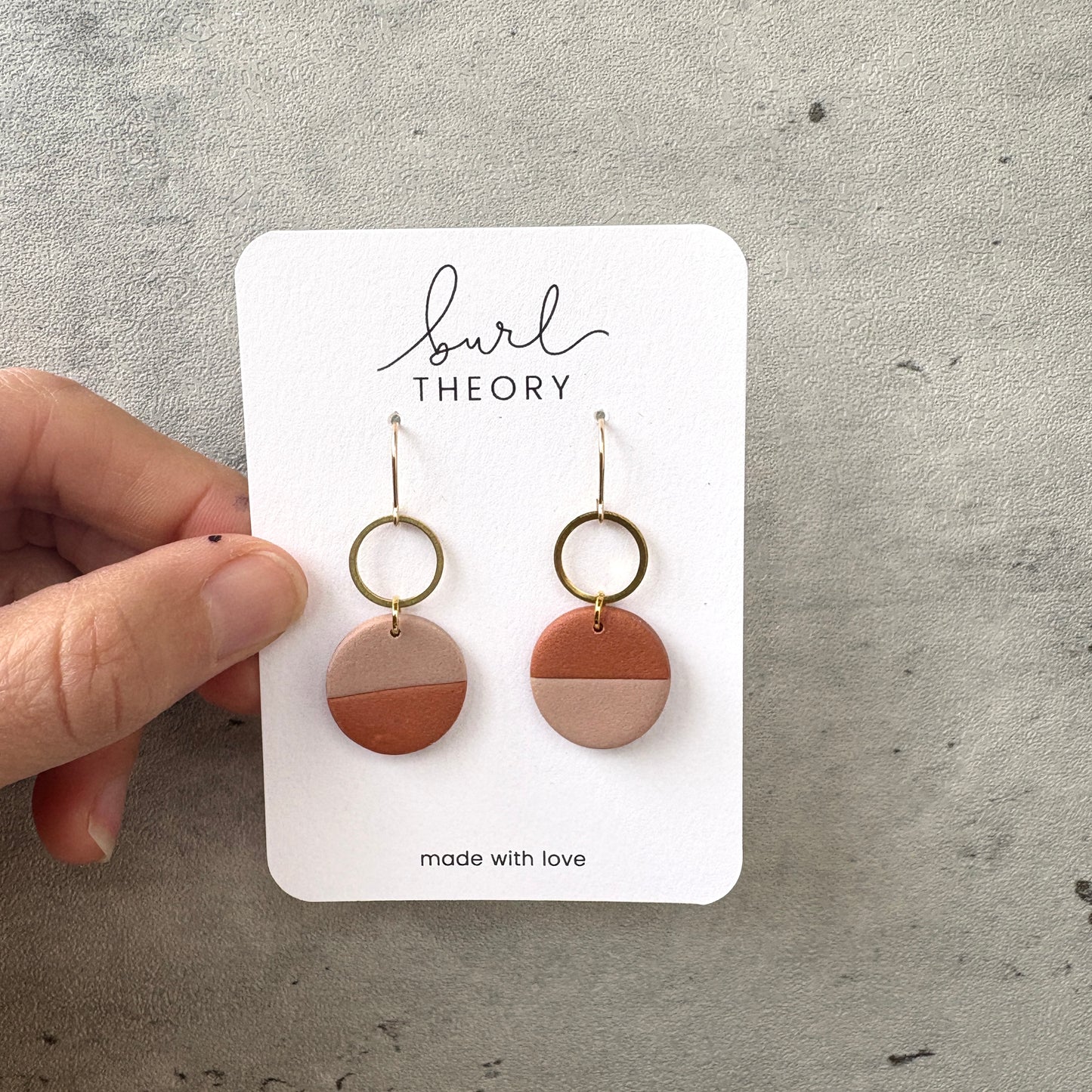 Earrings | Mauve Two-Tone