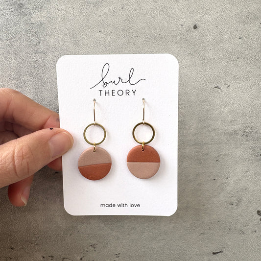 Earrings | Mauve Two-Tone