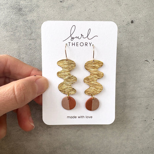 Earrings | Mauve Two-Tone