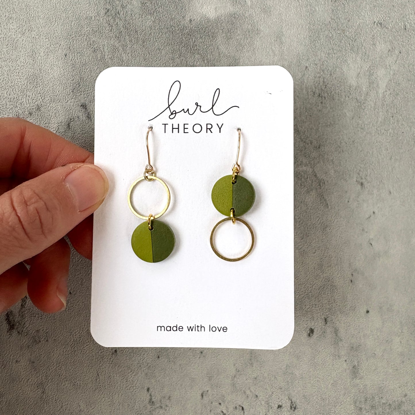 Earrings | Mini Moss Two-Tone