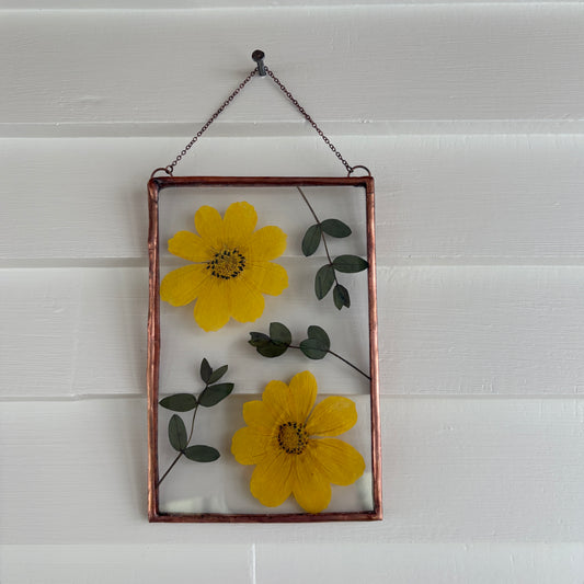 Pressed Flower Frame | Leafy Cosmos