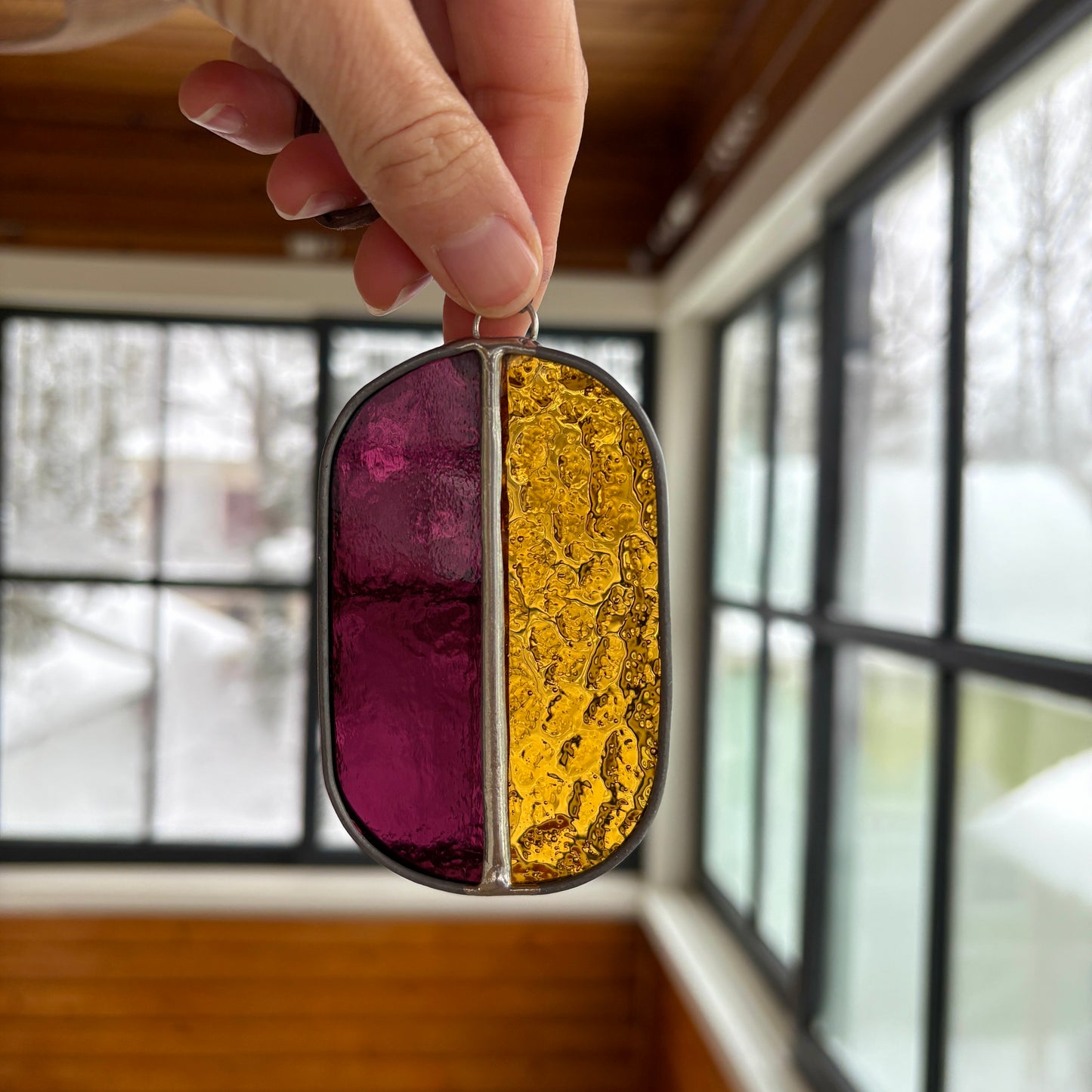 Two-Tone Ornament | Berry + Orange