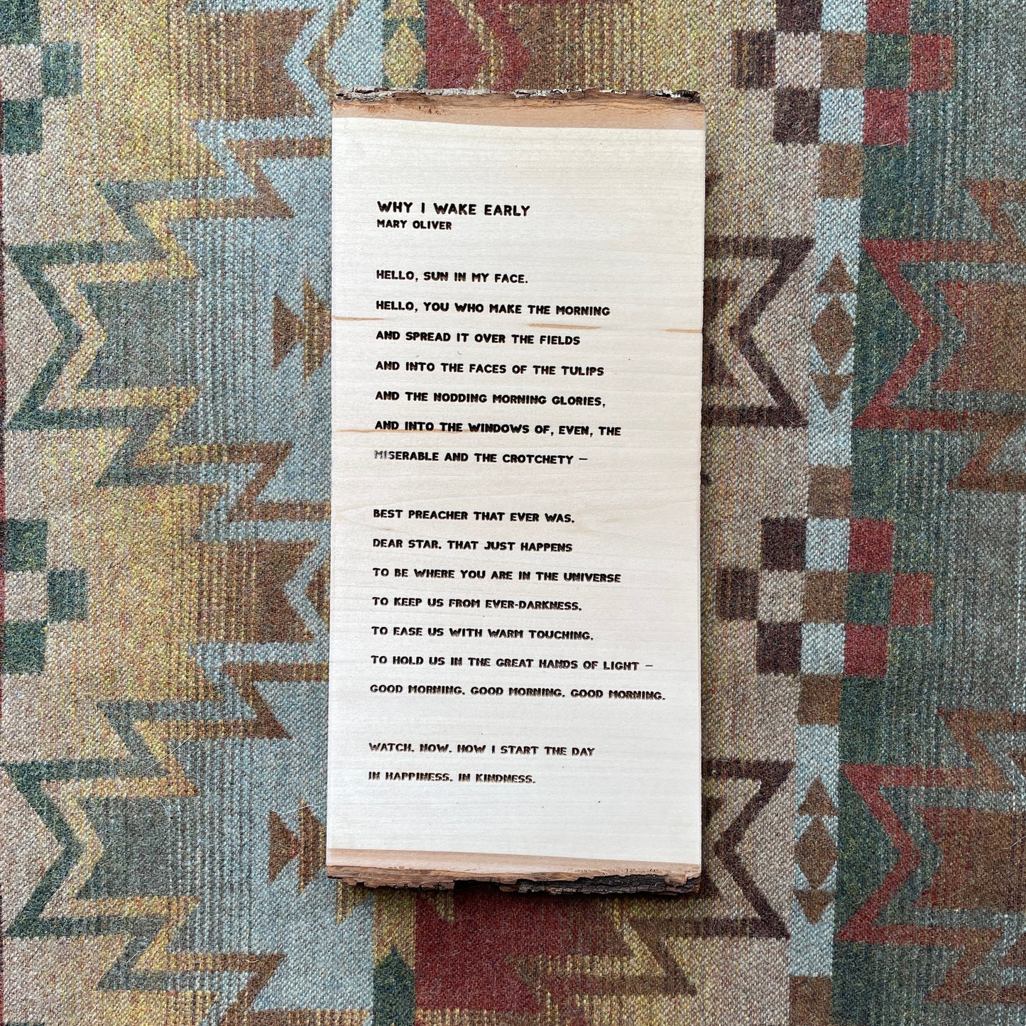 Poem Plank | Why I Wake Early