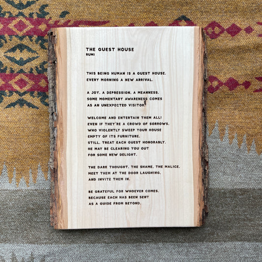 Poem Plank | The Guest House